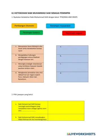 8.3 Ketokohan Nabi muhammad SAW sebagai pemimpin