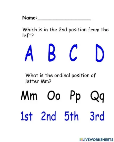 Ordinal position