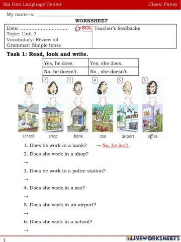 Where does she work?