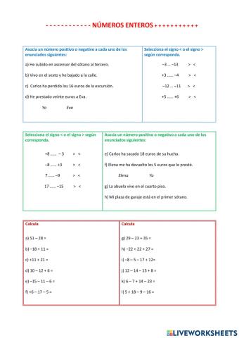 Números enteros