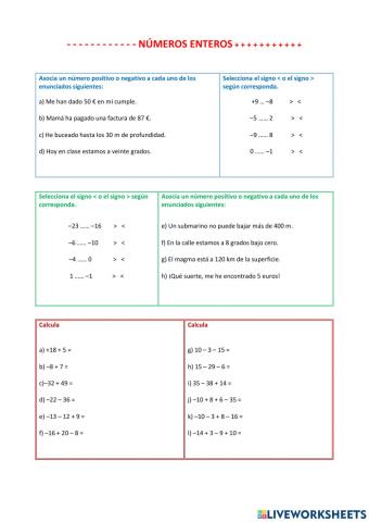 Números enteros