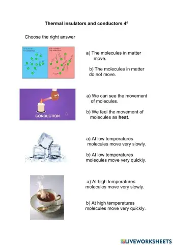 Thermal insulators and conductors
