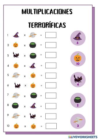 Multiplicaciones terroríficas II