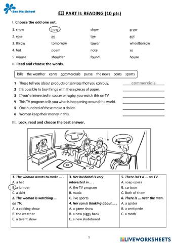 Mid term 1 - reading