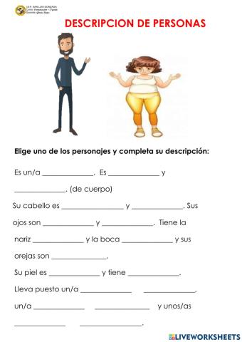 Descripción de personas