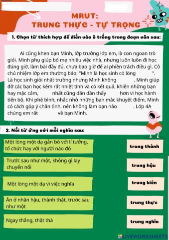 MRVT Trung thực tự trọng