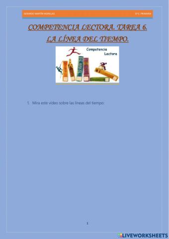 Competencia lectora. Tarea 6.