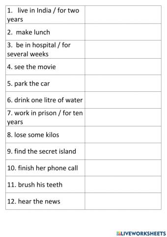 After doing - having done