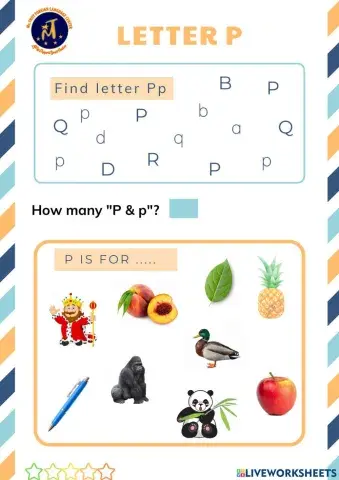 Find Letter Pp