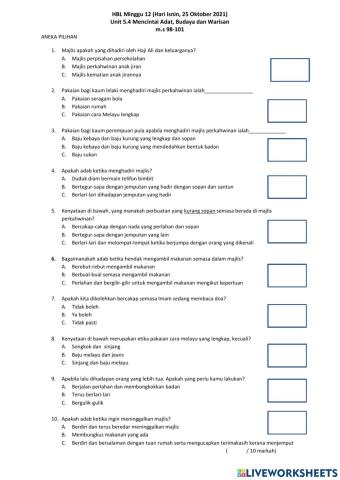 Mencintai Adat, Budaya dan Warisan
