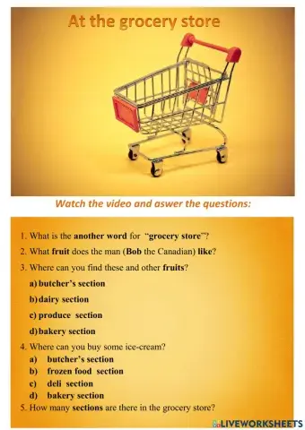 At the grocery store