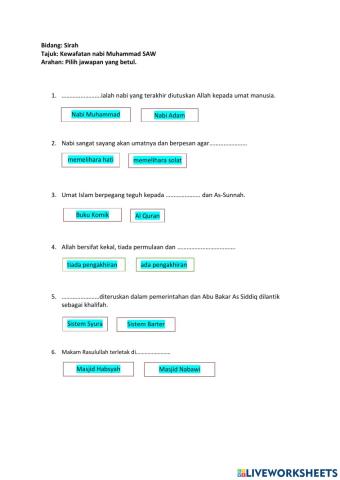 Kesan dan Iktibar Kewafatan nabi Muhammad