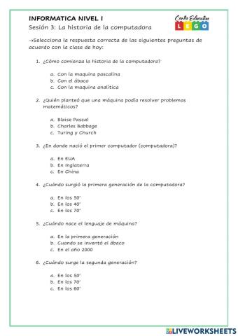 Las generaciones de la computadora