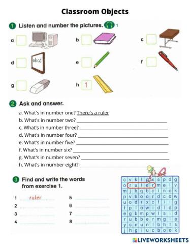 Classroom Objects
