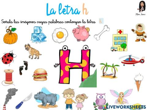 Aprendiendo la letra h