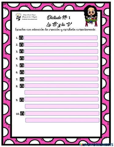 Dictado ejemplo