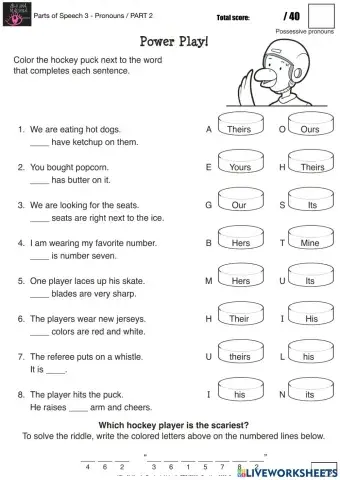 Parts of Speech 5 - Pronouns - PART 2
