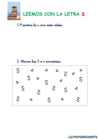 Letra S