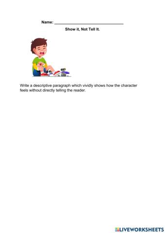 Show it, Not Tell It