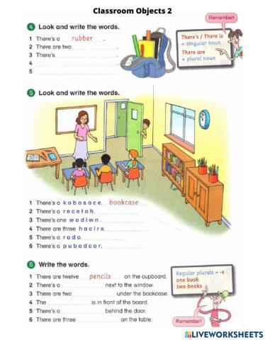 Classroom Objects 2