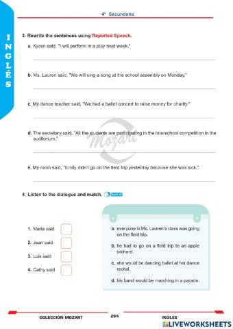 Unidad 8 - Inglés 4°