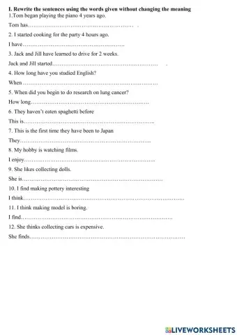 TA7-Viết câu Unit 1,2,3