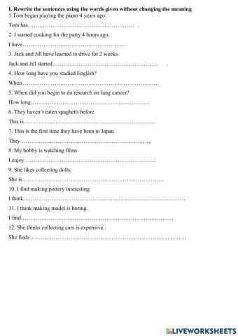 TA7-Viết câu Unit 1,2,3