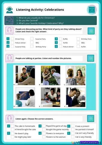 Listening: Celebrations & Holidays