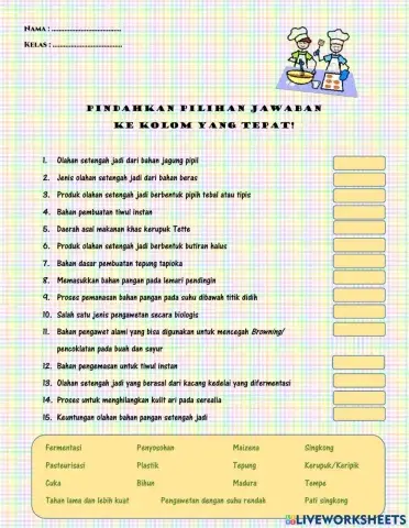 Olahan Setengah Jadi dari Serealia, Kacang-kacangan dan Umbi