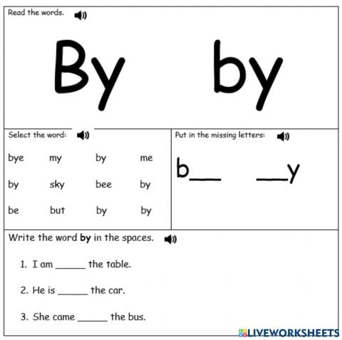 Sight word by