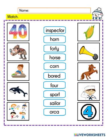 English Year 4 Phonics 9-or