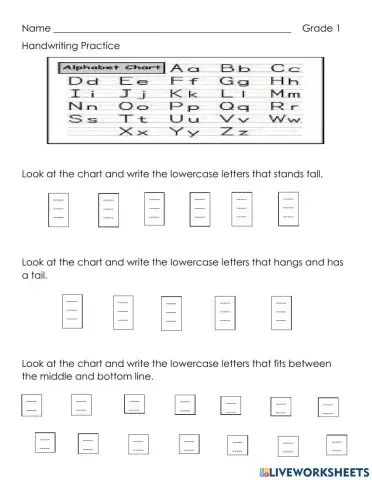 Handwriting Practice