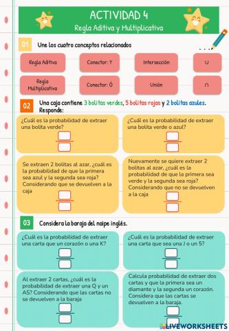 Actividad 4 - Regla aditiva y multiplicativa