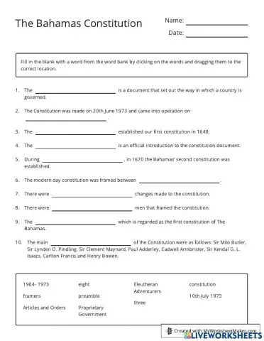 The Bahamas Constitution