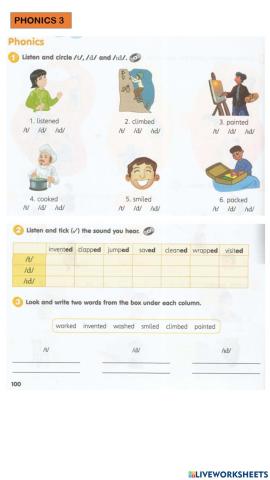 Engligsh Year 4 - Phonics 3 WB