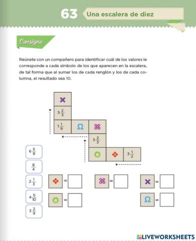 Suma de fracciones mixtas