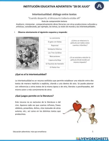 Intertextualidad: diálogo entre textos