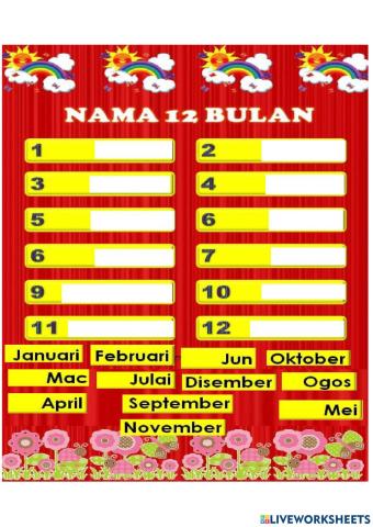 Nama 12 bulan