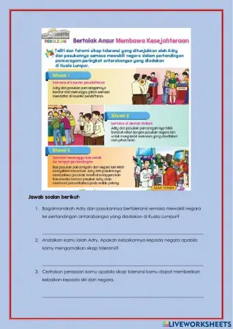 Unit 14: Bertolak ansur membawa kesejahteraan