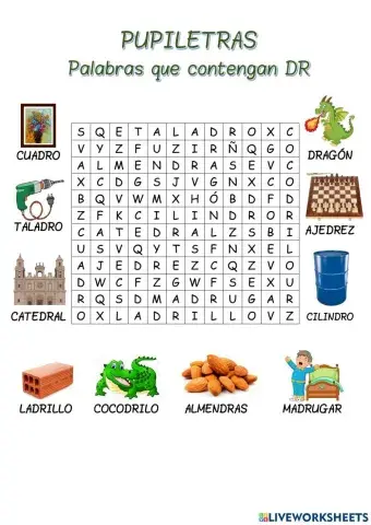 Palabras con DR