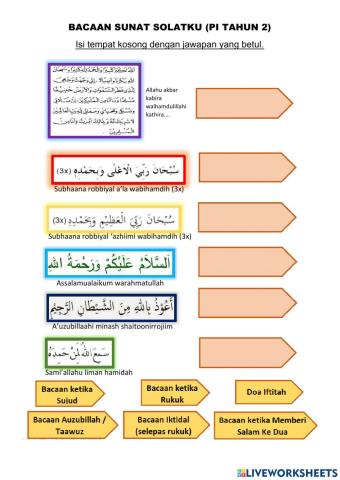 Bacaan Sunat Solatku (PI T2)