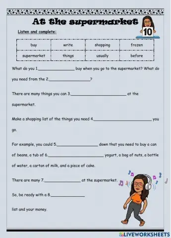 Listening: At the supermarket