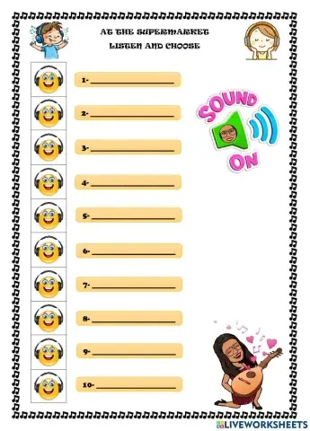 Listen: At the supermarket