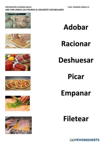 Vocabulario culinario basico