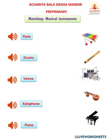 Matching - Musical Instruments