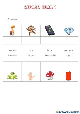 Repaso tema 1 lengua