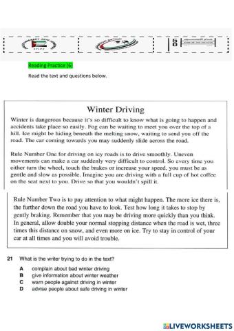 Reading practice 6