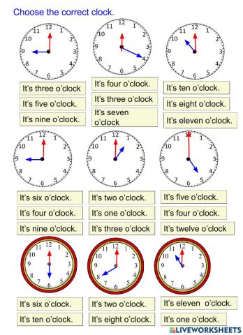 Telling the time