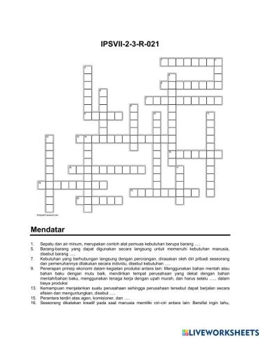 Crossword Ips R-21