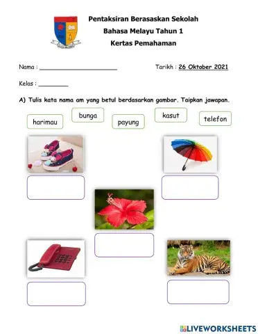 Pentaksiran Berasaskan Sekolah Bahasa Melayu Tahun 1